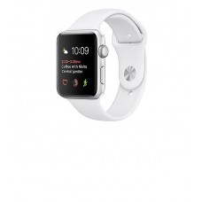 Apple Watch Series 2 - silver aluminum - smart watch with white sport band